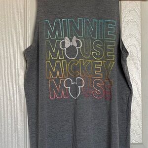 Gray Minnie Mouse Graphic Tank Top Juniors 7/9